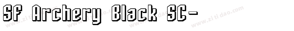 SF Archery Black SC字体转换